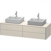 Duravit XS4917B9191 - Duravit XSquare Four Drawer Vanity Unit For Console Taupe