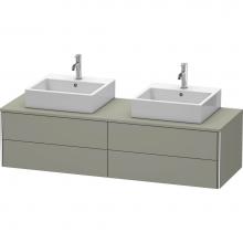 Duravit XS4917B9292 - Duravit XSquare Four Drawer Vanity Unit For Console Stone Gray