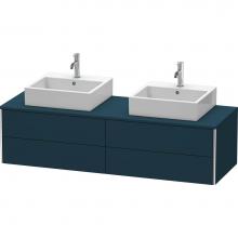 Duravit XS4917B9898 - Duravit XSquare Four Drawer Vanity Unit For Console Midnight Blue