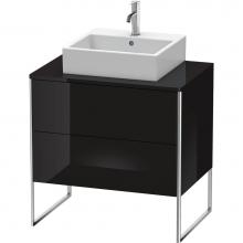 Duravit XS492004040 - Duravit XSquare Two Drawer Vanity Unit For Console Black