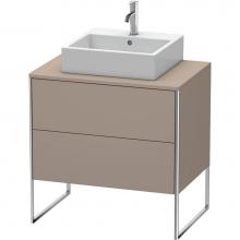 Duravit XS492004343 - Duravit XSquare Two Drawer Vanity Unit For Console Basalt