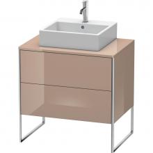 Duravit XS492008686 - Duravit XSquare Two Drawer Vanity Unit For Console Cappuccino