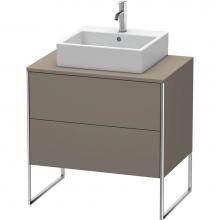 Duravit XS492009090 - Duravit XSquare Vanity Unit for Console  Flannel Gray Satin Matte