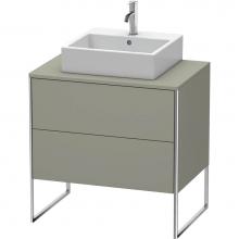 Duravit XS492009292 - Duravit XSquare Two Drawer Vanity Unit For Console Stone Gray