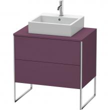 Duravit XS492009494 - Duravit XSquare Two Drawer Vanity Unit For Console Aubergine