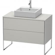 Duravit XS492100707 - Duravit XSquare Two Drawer Vanity Unit For Console Concrete Gray