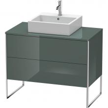 Duravit XS492103838 - Duravit XSquare Two Drawer Vanity Unit For Console Dolomite Gray