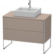 Duravit XS492104343 - Duravit XSquare Two Drawer Vanity Unit For Console Basalt