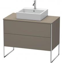 Duravit XS492109090 - Duravit XSquare Vanity Unit for Console  Flannel Gray Satin Matte