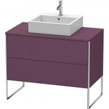 Duravit XS492109494 - Duravit XSquare Two Drawer Vanity Unit For Console Aubergine