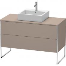 Duravit XS492204343 - Duravit XSquare Two Drawer Vanity Unit For Console Basalt