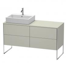 Duravit XS4923L6060 - Duravit XSquare Four Drawer Vanity Unit For Console Taupe