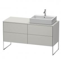 Duravit XS4923R0707 - Duravit XSquare Four Drawer Vanity Unit For Console Concrete Gray