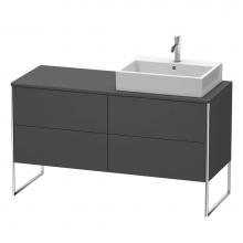 Duravit XS4923R4949 - Duravit XSquare Four Drawer Vanity Unit For Console Graphite