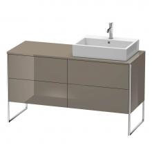 Duravit XS4923R8989 - Duravit XSquare Four Drawer Vanity Unit For Console Flannel Gray