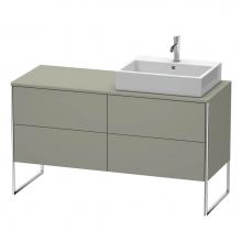 Duravit XS4923R9292 - Duravit XSquare Four Drawer Vanity Unit For Console Stone Gray