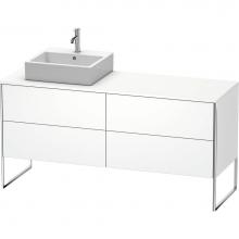 Duravit XS4924L1818 - Duravit XSquare Four Drawer Vanity Unit For Console White