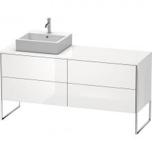 Duravit XS4924L8585 - Duravit XSquare Four Drawer Vanity Unit For Console White