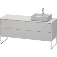 Duravit XS4924R3939 - Duravit XSquare Four Drawer Vanity Unit For Console Nordic White