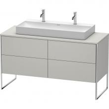 Duravit XS4925M0707 - Duravit XSquare Four Drawer Vanity Unit For Console Concrete Gray