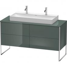 Duravit XS4925M3838 - Duravit XSquare Four Drawer Vanity Unit For Console Dolomite Gray