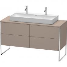 Duravit XS4925M4343 - Duravit XSquare Four Drawer Vanity Unit For Console Basalt