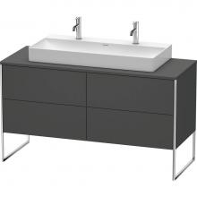 Duravit XS4925M4949 - Duravit XSquare Four Drawer Vanity Unit For Console Graphite