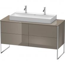 Duravit XS4925M8989 - Duravit XSquare Four Drawer Vanity Unit For Console Flannel Gray