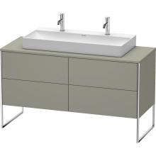 Duravit XS4925M9292 - Duravit XSquare Four Drawer Vanity Unit For Console Stone Gray