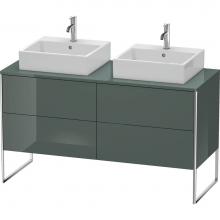 Duravit XS4926B3838 - Duravit XSquare Four Drawer Vanity Unit For Console Dolomite Gray