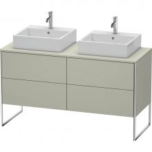 Duravit XS4926B6060 - Duravit XSquare Four Drawer Vanity Unit For Console Taupe