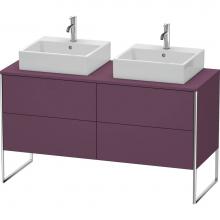 Duravit XS4926B9494 - Duravit XSquare Four Drawer Vanity Unit For Console Aubergine