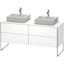 Duravit XS4927B1818 - Duravit XSquare Four Drawer Vanity Unit For Console White