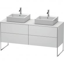 Duravit XS4927B3636 - Duravit XSquare Four Drawer Vanity Unit For Console White