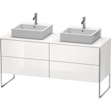 Duravit XS4927B8585 - Duravit XSquare Four Drawer Vanity Unit For Console White