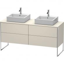 Duravit XS4927B9191 - Duravit XSquare Four Drawer Vanity Unit For Console Taupe