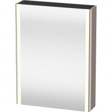 Duravit XS7111L4343 - Duravit XSquare Mirror Cabinet with Lighting Basalt