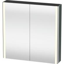 Duravit XS711203838 - Duravit XSquare Mirror Cabinet with Lighting Dolomite Gray