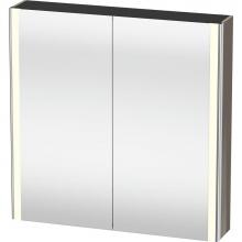 Duravit XS711208989 - Duravit XSquare Mirror Cabinet with Lighting Flannel Gray