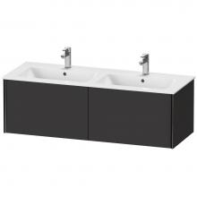 Duravit XV40290B280 - XViu Two Drawer Wall-Mount Vanity Unit Graphite