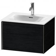 Duravit XV40320B216 - XViu One Drawer Wall-Mount Vanity Unit Oak Black