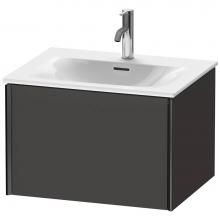 Duravit XV40320B280 - XViu One Drawer Wall-Mount Vanity Unit Graphite