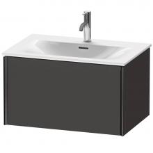 Duravit XV40330B280 - XViu One Drawer Wall-Mount Vanity Unit Graphite