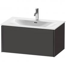 Duravit XV40340B280 - XViu One Drawer Wall-Mount Vanity Unit Graphite