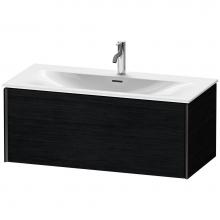 Duravit XV40350B216 - XViu One Drawer Wall-Mount Vanity Unit Oak Black