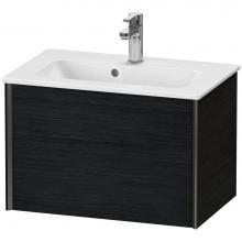 Duravit XV40780B216 - XViu One Drawer Wall-Mount Vanity Unit Oak Black