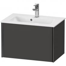 Duravit XV40780B280 - XViu One Drawer Wall-Mount Vanity Unit Graphite