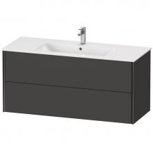 Duravit XV41280B280 - XViu Two Drawer Wall-Mount Vanity Unit Graphite