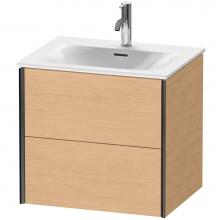 Duravit XV41320B230 - XViu Two Drawer Wall-Mount Vanity Unit Natural Oak