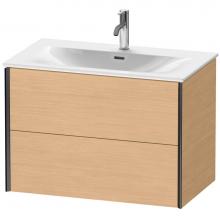 Duravit XV41340B230 - XViu Two Drawer Wall-Mount Vanity Unit Natural Oak